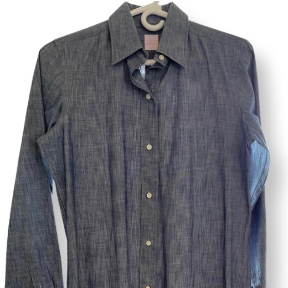 Ann mashburn denim chambray popover dress